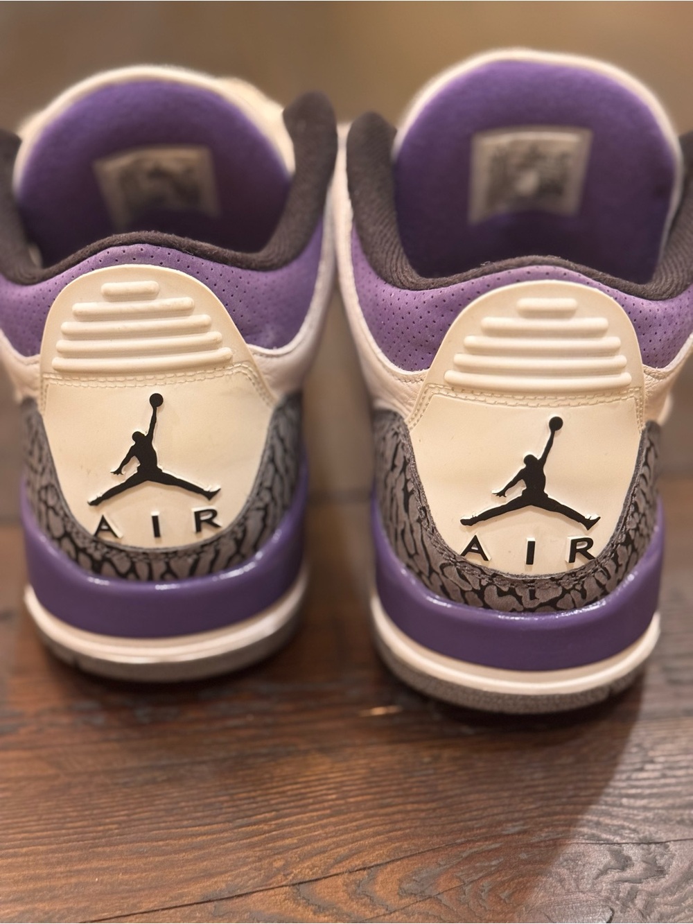 Jordan Kids Retro Sneakers in Purple, White and Gray